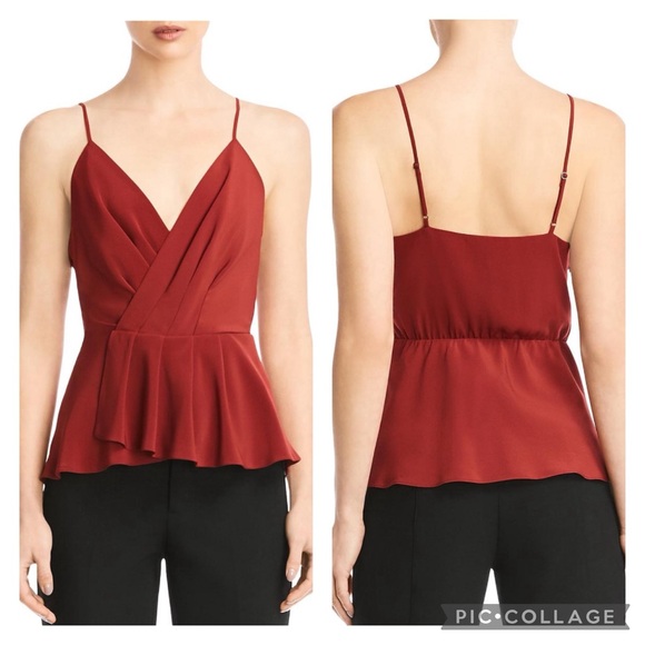 Bailey 44 “Annabelle” Rust-Toned Ruffled Cropped Cami - Picture 4 of 8